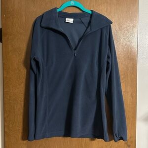 Columbia Navy Blue Quarter-Zip Fleece Pullover